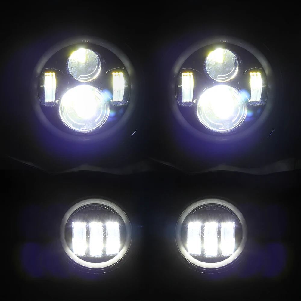 Offroad 4x4 Automotive 4inch Led Fog Light Multi Color Changing 7inch RGB Led Headlight