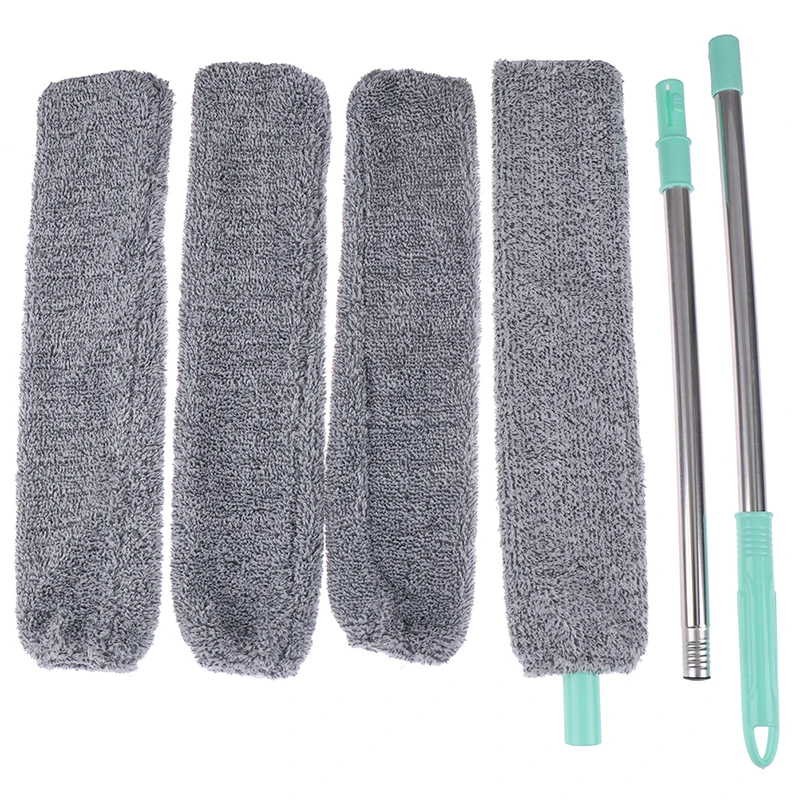 1 Set Bedside Dust Brush Long Handle Mop Household Bed Bottom Gap Clean Fur Hair Sweeping Dusty Magic Microfibre Duster