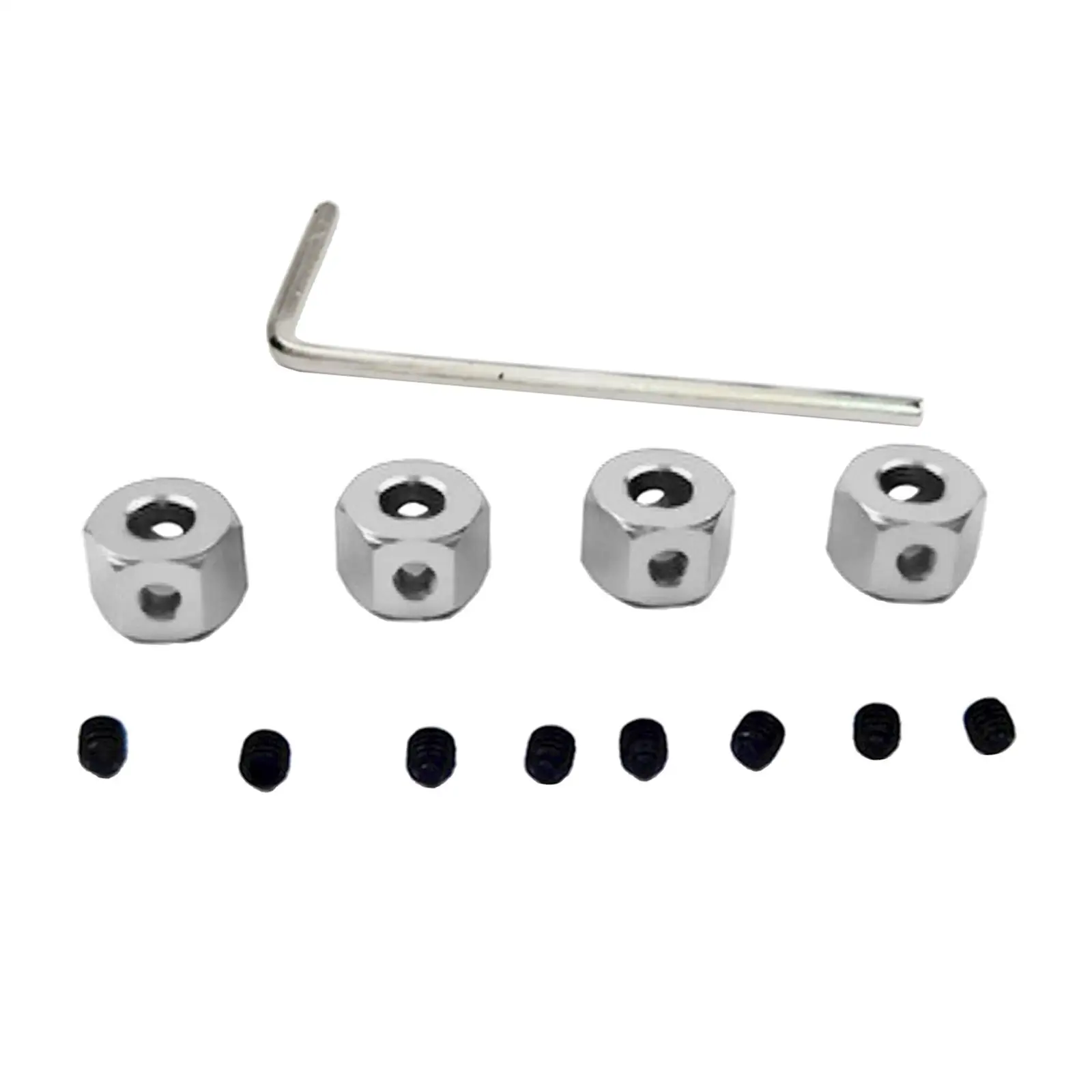 12mm Wheel Hex Adapter Extension RC Car Metal Drive Hub Aluminium Alloy Upgrade Parts for WPL D12 1/16 Off Road Truck
