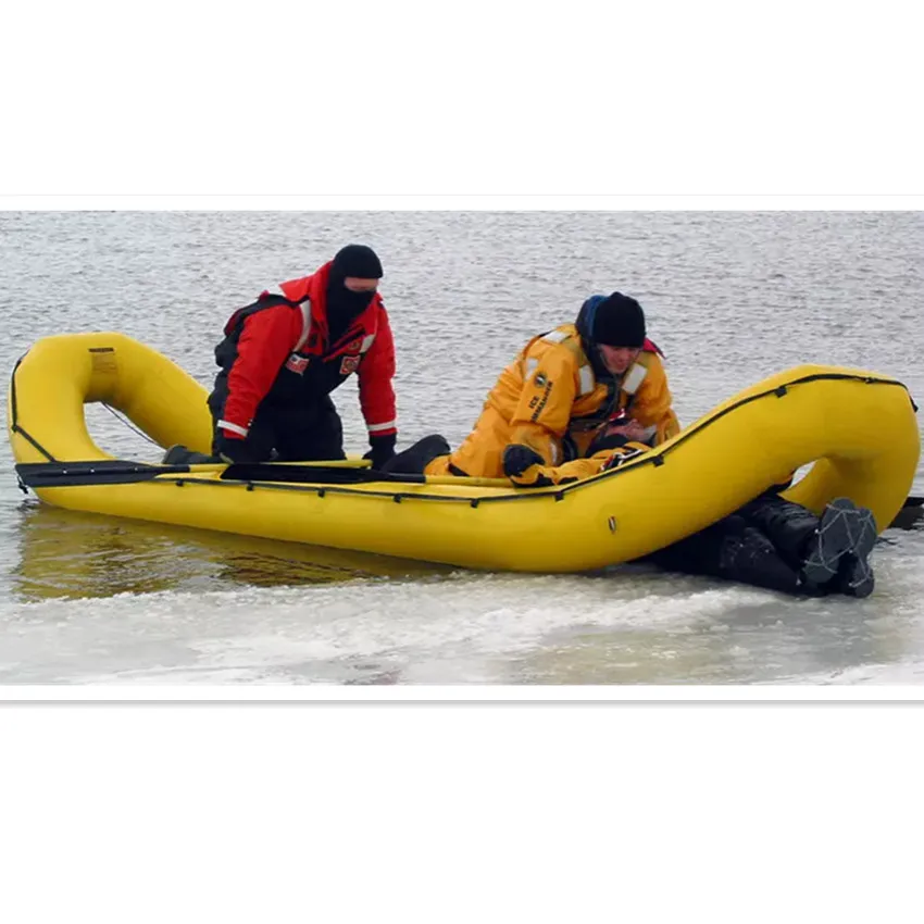 Inflatable Life Boat Life Raft Fire Used Rescue Hovercraft Inflatable Rescue Raft on Snow and Ice