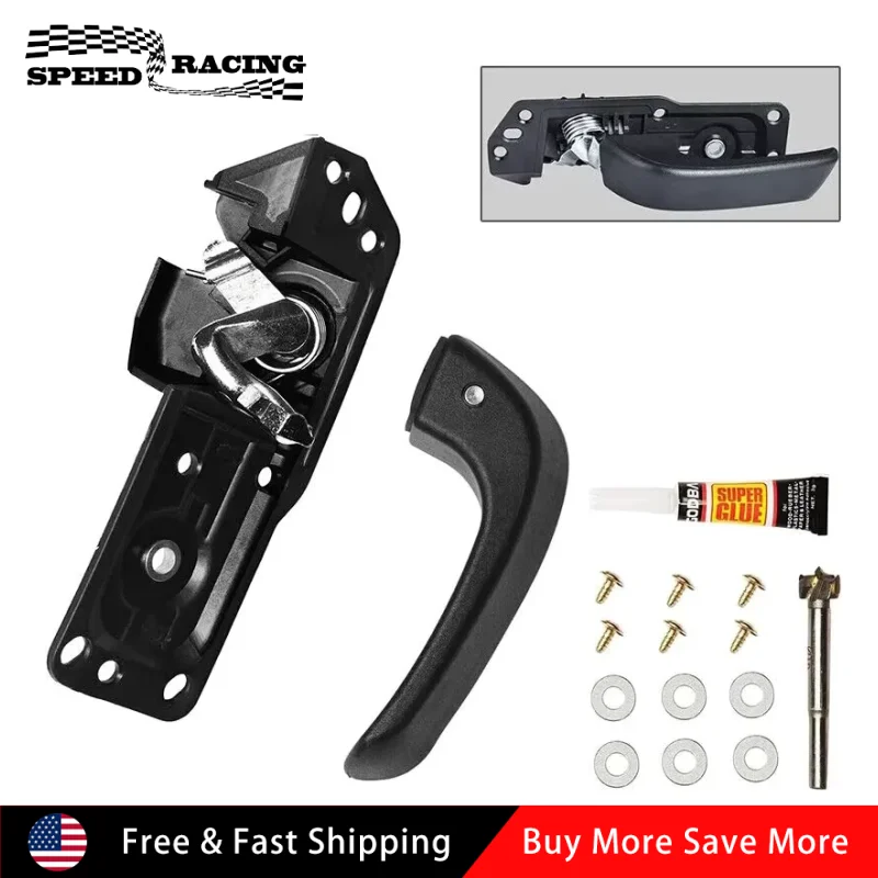 

15936892 Driver Interior Inside Door Handle Repair Kit For 2007-2011 Cadillac Escalade ESV EXT 2007-2013 Chevrolet Tahoe Black