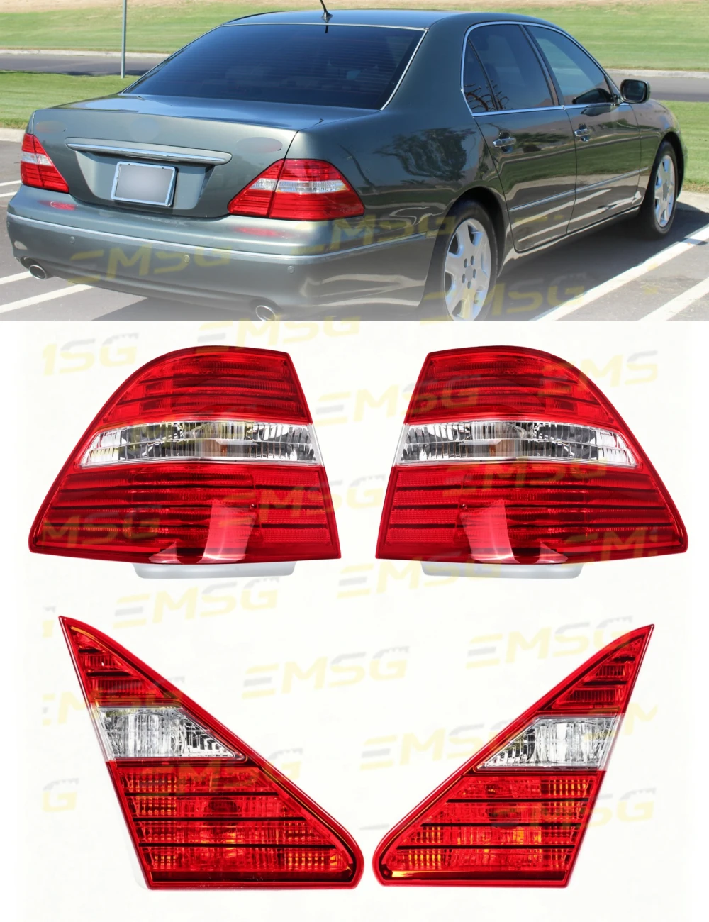 LED Taillight Assembly For Lexus LS430 2004 2005 2006 Car Accessories Brake Warning Light Turn Signal DRL 8156150140 8158150050