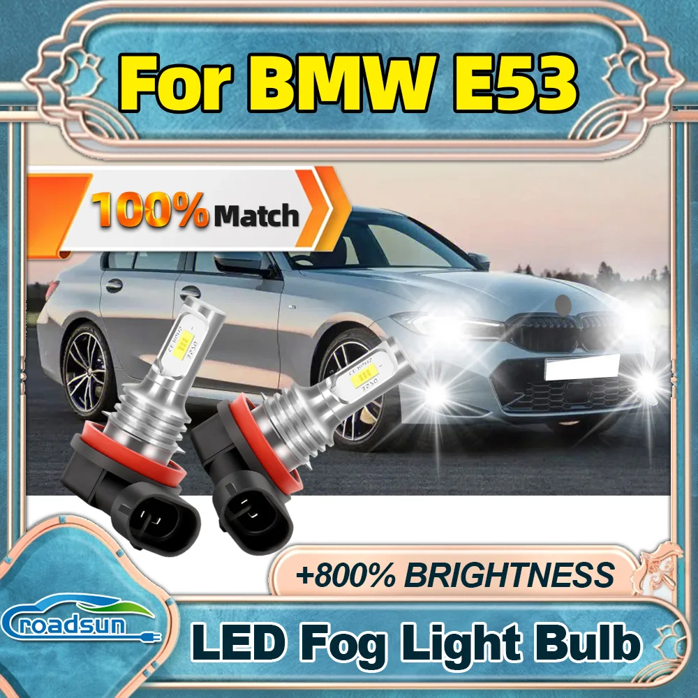 

Roadsun для BMW E53 Canbus, автоматические передние противотуманные фары, ампулы, супер яркая автомобильная противотуманная фара, лампа 360-градусного освещения Canbus без ошибок