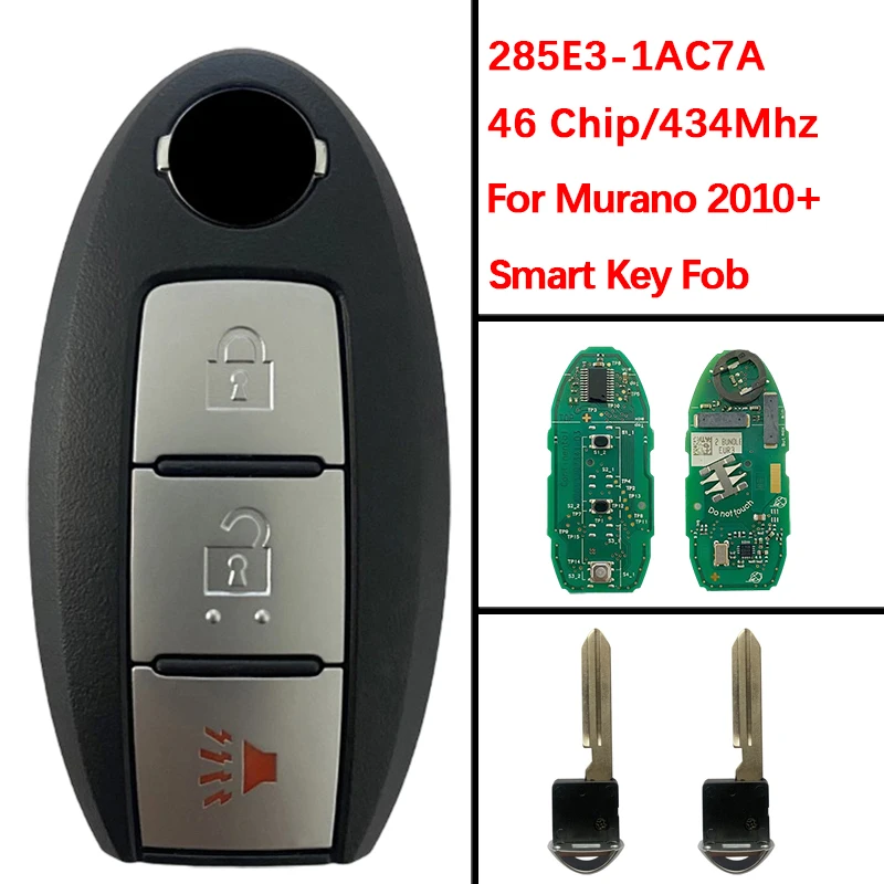 

CN027097 Original 3 Buttons Smart Key Fob Remote FCC 5WK49613 46 Chip 434Mhz 285E3-1AC7A For Murano 2010-2015