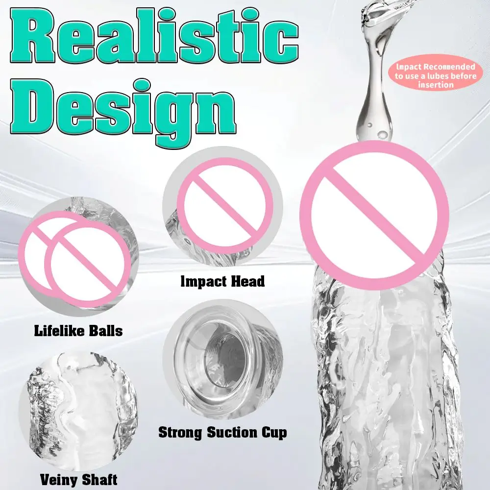 4 Size Transport Silicone Dildo Fake Dick for Women Artificial Penis with Suction Cup Female Masturbation Adult Sex Toy for 18+ - Image 3