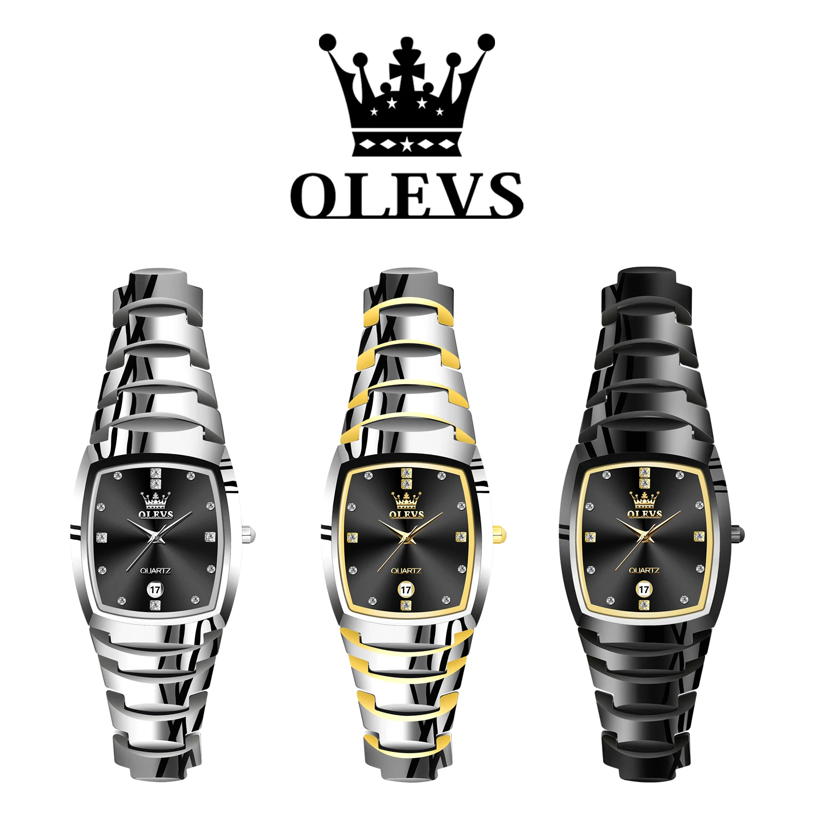 OLEVS Luxury Man Watch High Quality Stainless Steel Fashion Men\'s Quartz Watches Top Brand Business Waterproof Wrist Watch Men