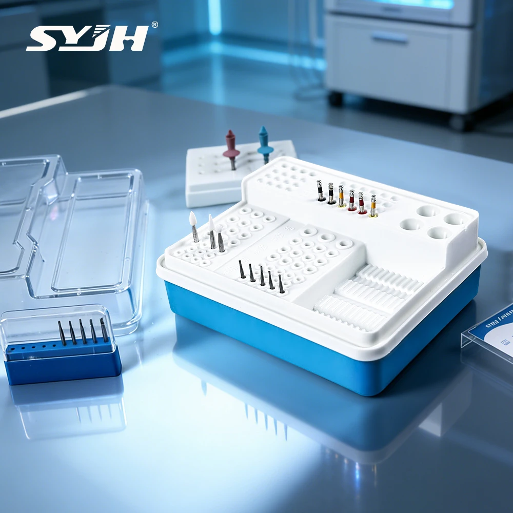 SYJH Dental Multifunctional Sterilization Box Autoclavable 135°C for Drills & Root Canal Instruments Storage Case Dental Tools