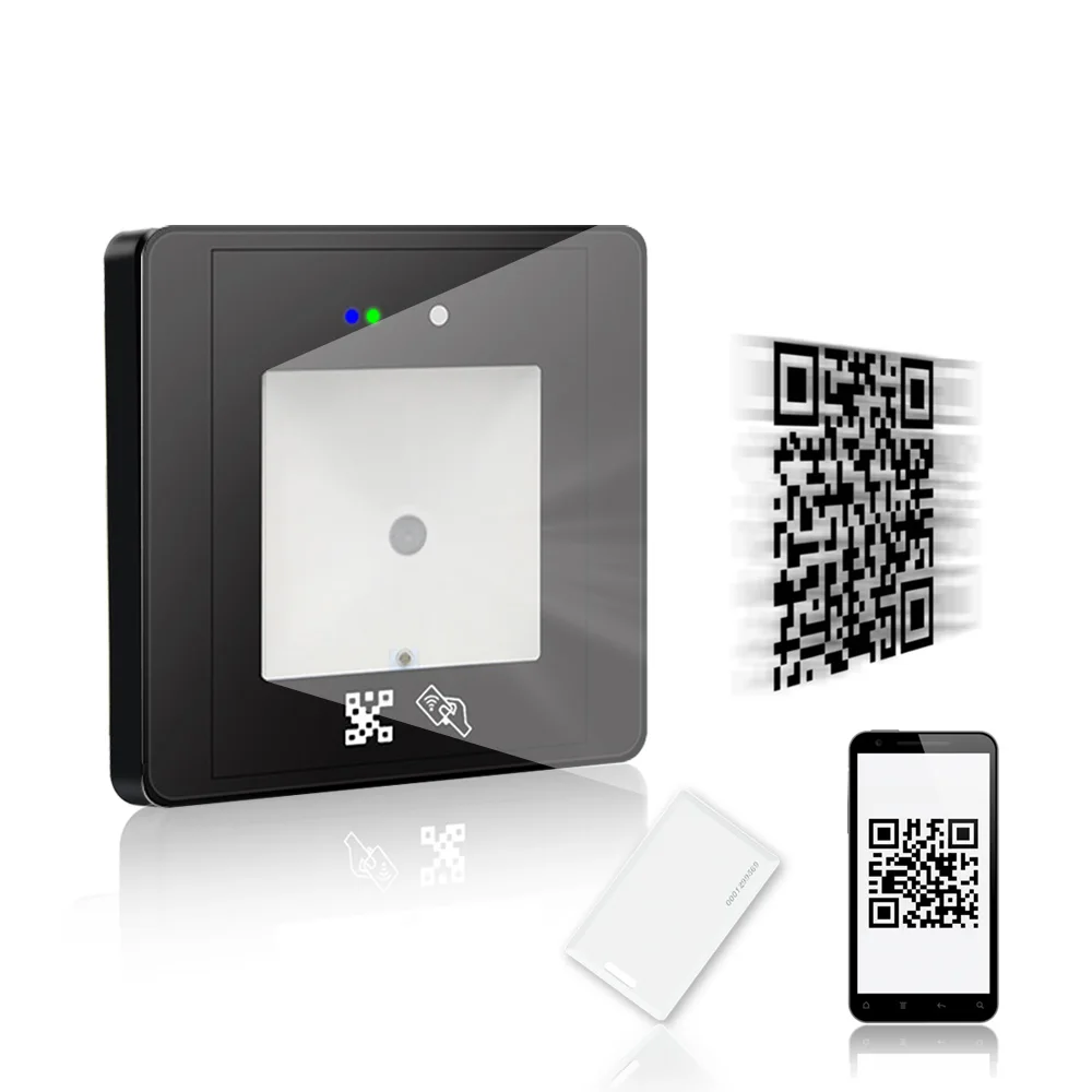 Lettore di controllo accessi con codice QR per tornello 1D e 2D con scheda RFID con interfaccia USB, RS232 o TCP/IP
