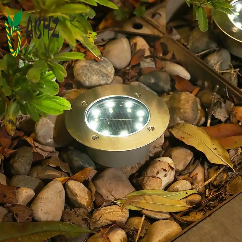 

ABHZ-солнечные наземные фонари, уличные солнечные водонепроницаемые светодиодные фонари для сада, двора, ступеней и дорожек, светодиодные солнечные фонари