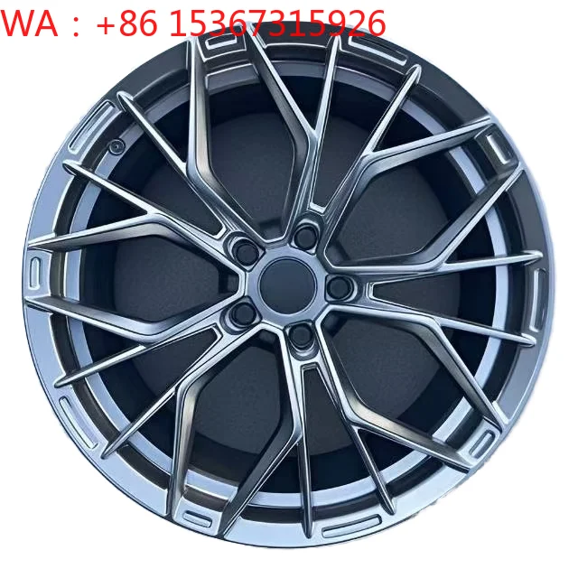 17-19 Inch Hyper Black Concave Multi Spoke Flow Form Aluminum Alloy Passenger Car Wheels TUV Certified Rims