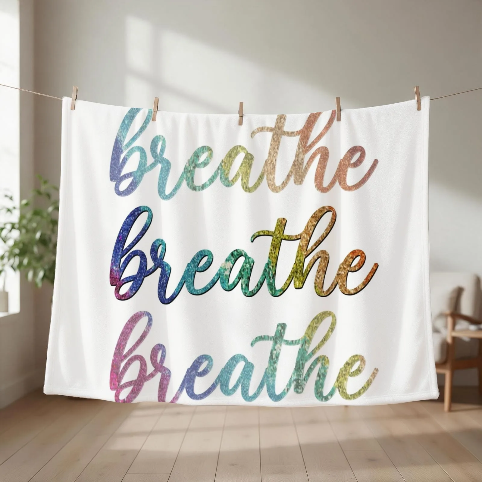 Tarlos - Breathe Throw Blanket couch cozy soft plush fuzzy picnic outdoor blanket