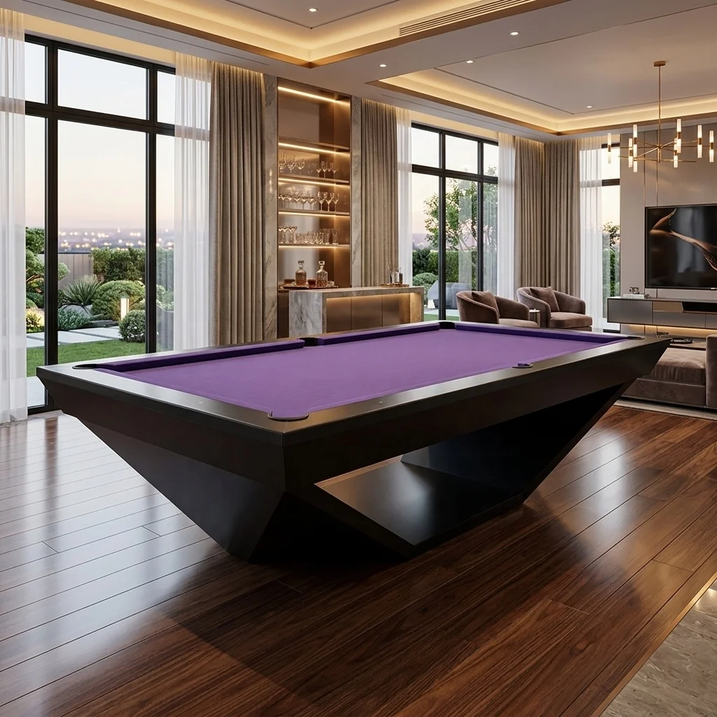 Modern Solid Wood Slate Pool Table Custom Luxury Family Home Billiards 9ft Pool Table for Sale for Family Club Villa