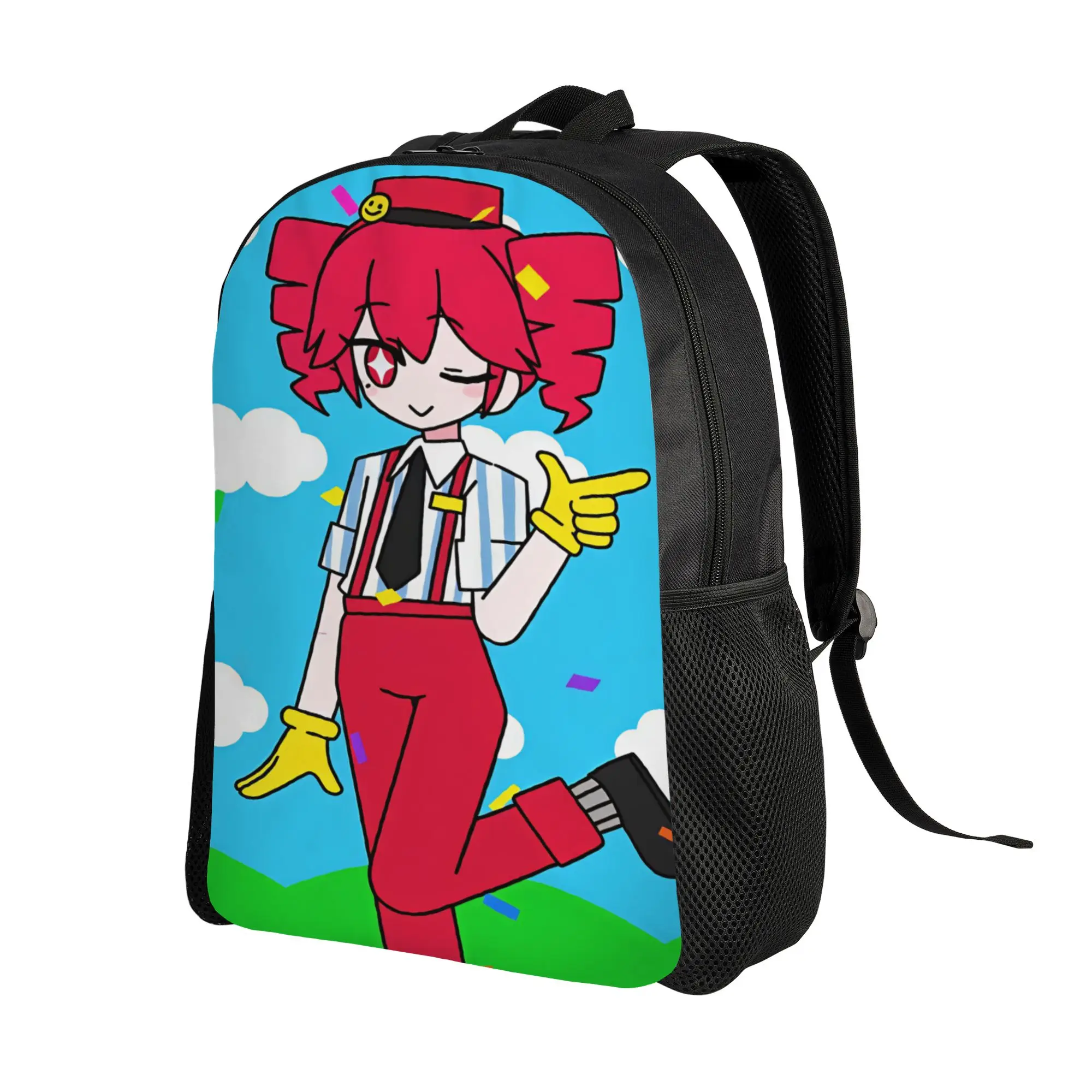 Kasane Teto Character Backpack Boy  Big Backpacks Polyester Kawaii School Bags Outdoor Style Custom Rucksack