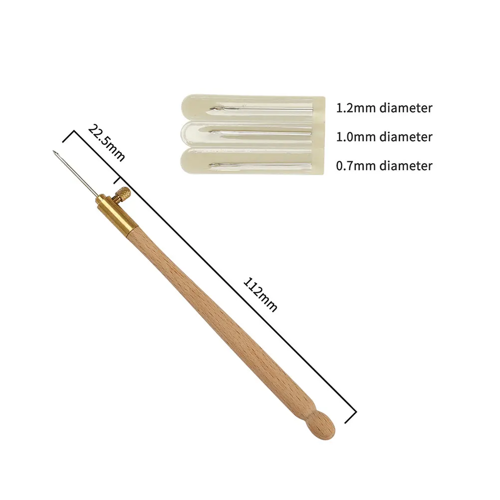 

4pcs Embroidery Tool Set Lightweight Punch Needle Pen Wool Storage Bag Sewing Kits Knitting Accessories Craft Supplies