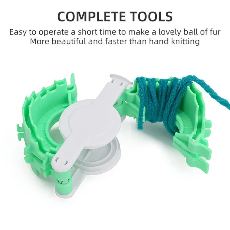 2pcs Portable Fluff Handmade Ball Pompom Maker Tool Heart Shape Yarn Ball Maker Fluff Ball Weaving Tool Yarn Pompom Maker
