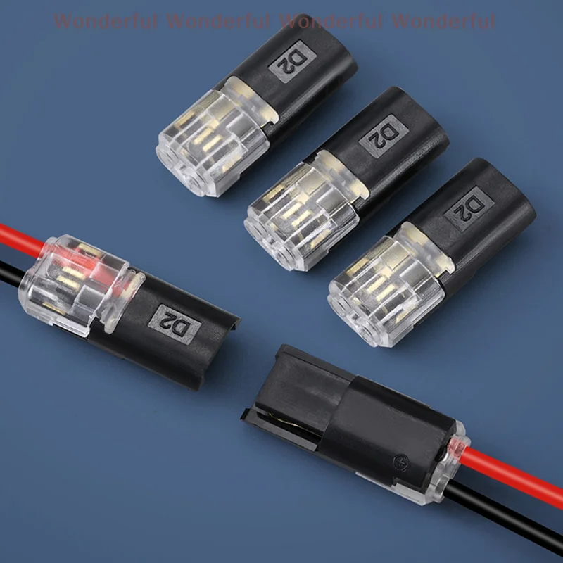 

Waterproof Plug Wire Connector 2 Pin Way Cable Plug Car Electric Wire Snap Connectors Strip Terminal Connection