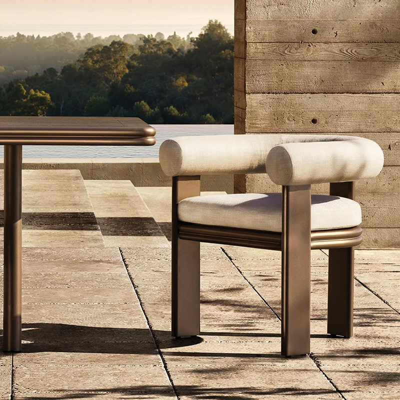 

Outdoor tables and chairs waterproof and sunscreen outdoor furniture open-air outdoor teak courtyard tables and chairs