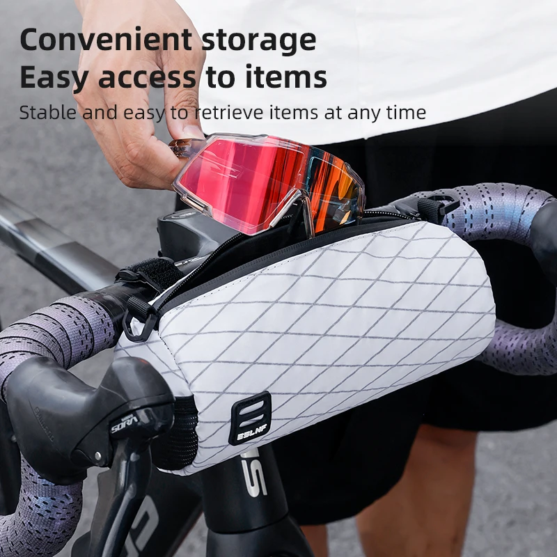 ESLNF Bolsa de manillar para bicicleta de carretera y bicicleta de montaña Bolsa de bicicleta de gran capacidad Bolso de hombro multifuncional de moda