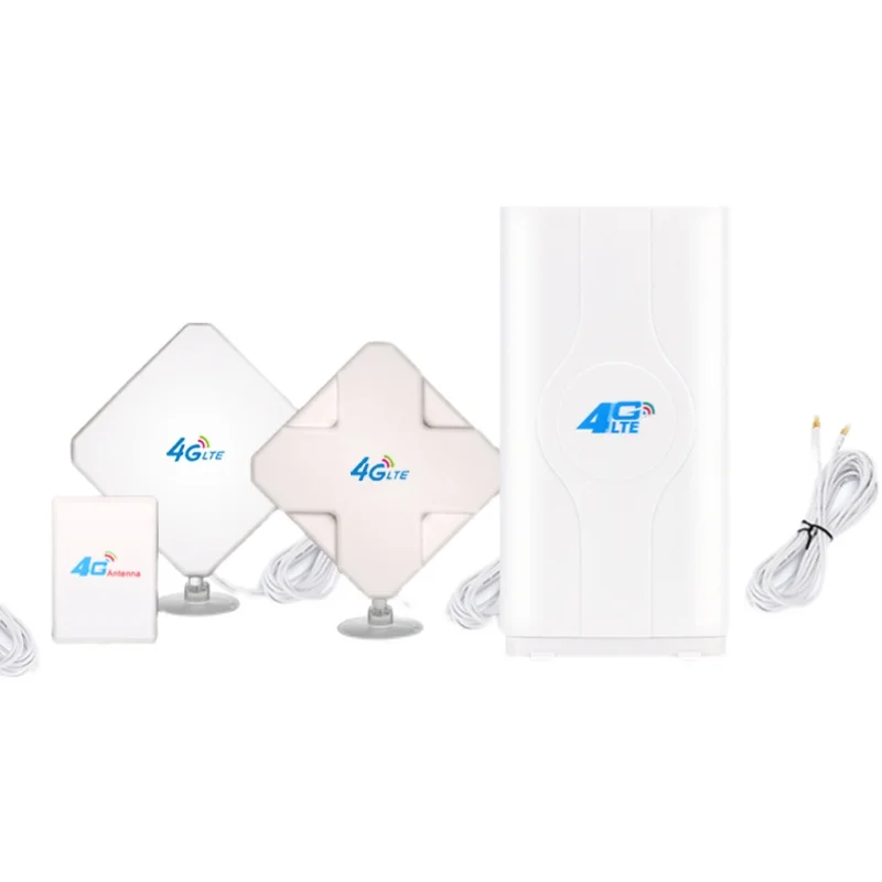 3G 4G LTE กลางแจ้ง35dBi ทิศทางกว้าง MIMO Wifi เสาอากาศ SMA TS9 CRC9 2เมตร RG174สายเสาอากาศสำหรับ Router