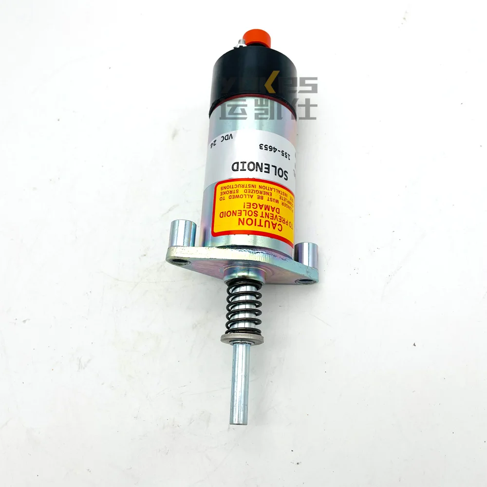 For High Quality E330b E330c 24v Fuel Stop Solenoid Engine Valve Excavator Parts 155-4653 Caterpillar