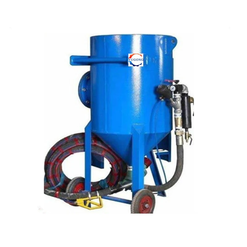 Portable Sandblaster Abrasive Blast Pot Industrial Pneumatic Blasting Machine Metal Bridge Rust Removal Construction Customized