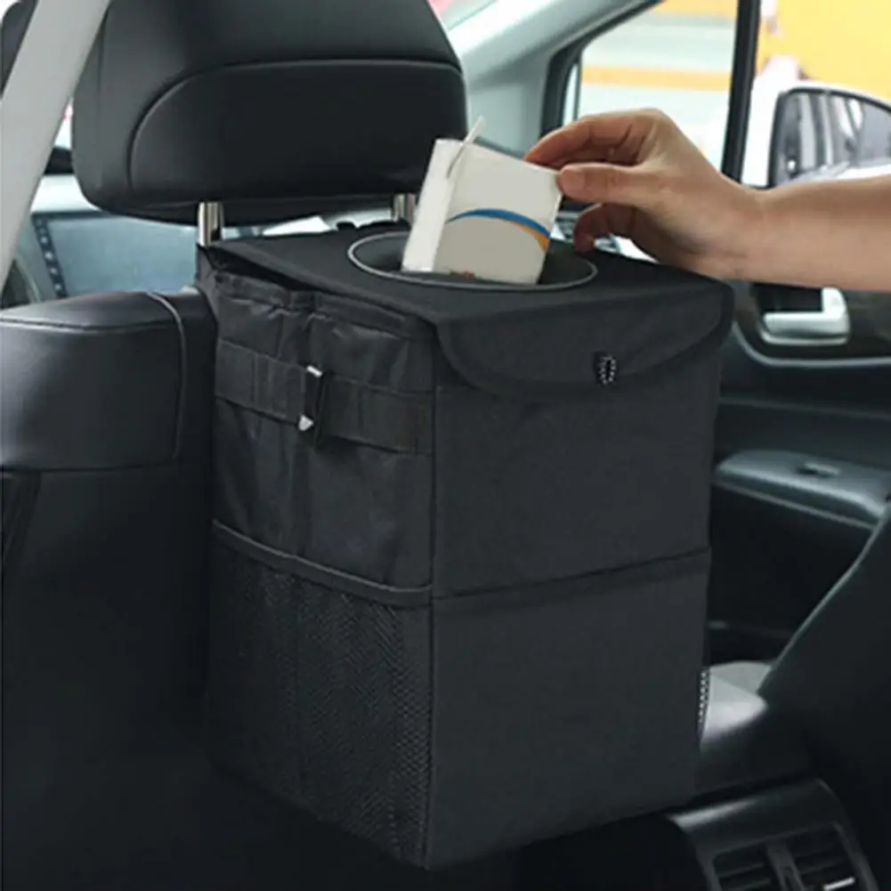 Car Trash Bag  Useful Leak Proof Space-Saving  Vehicle Garbage Trash Storage Can Auto Accessories