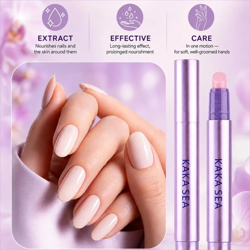 3-in-1 Design Cuticle Oil Pen Nutritional Oil Nourishing Formula Nail Repair Pen Dead Skin Remover Brittle Nail Treatment