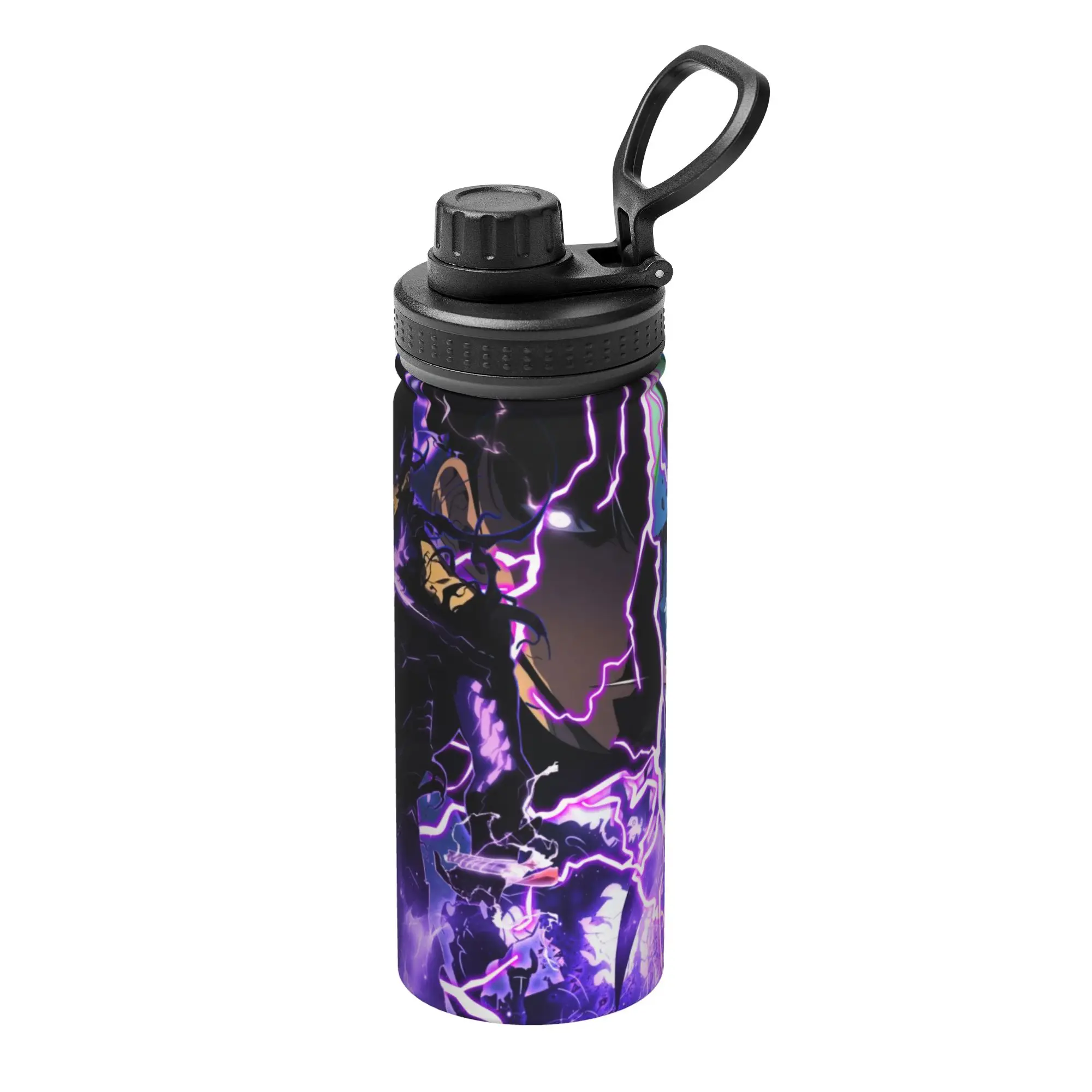Anime Solos Levelings 18OZ Sports Insulated Kettle  Coffee Cups Vacuum Flask Double Wall Mugs 18OZ