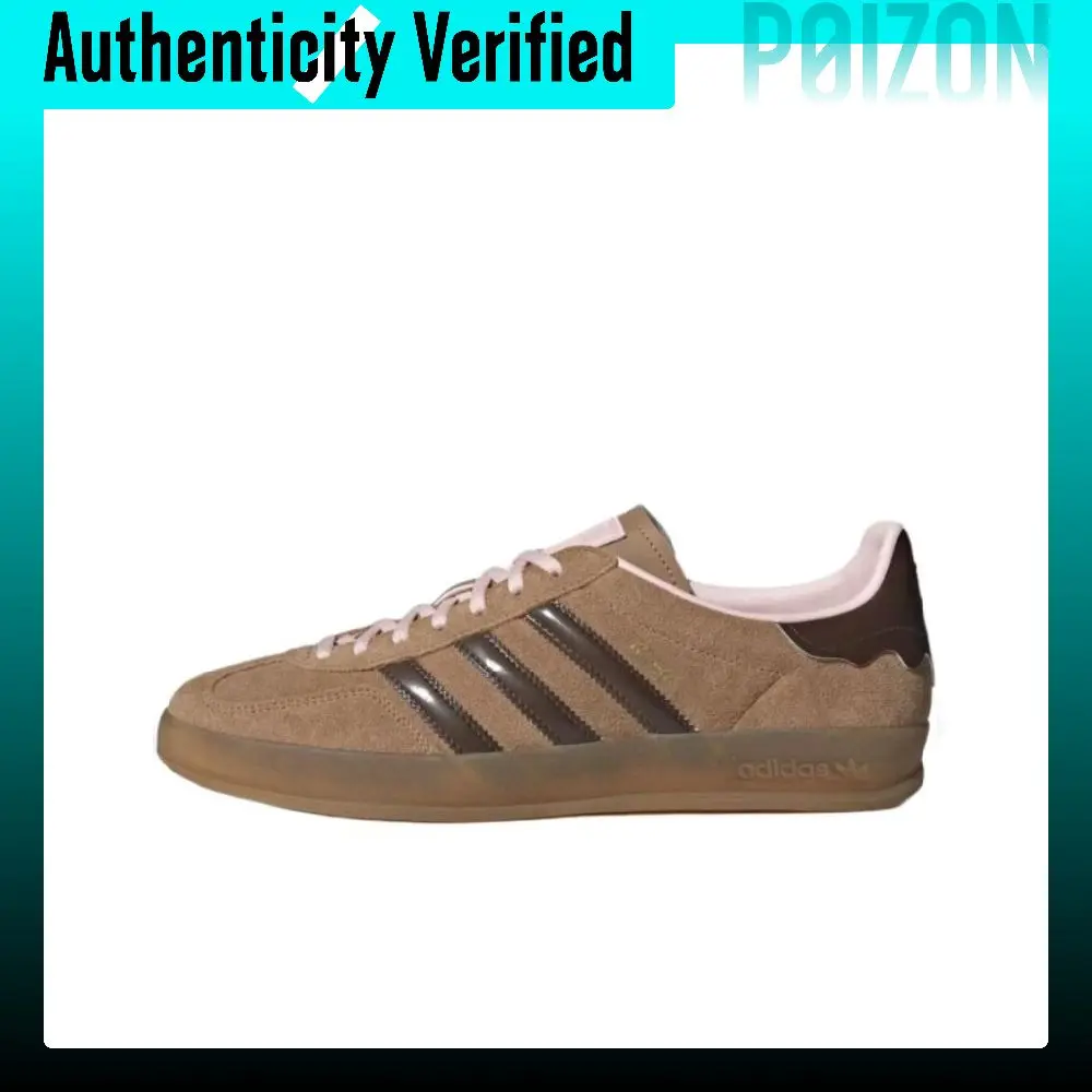 Adidas Originals GAZELLE INDOOR Low top Skateboard Shoes Unisex Brown JR8028