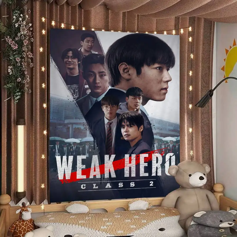 المسلسل التلفزيوني الكوري W-Weak Hero Class 1 2 مطبوعة قماش مزخرف جداري كبير الهندي بوذا الجدار الديكور السحر البوهيمي ديكور