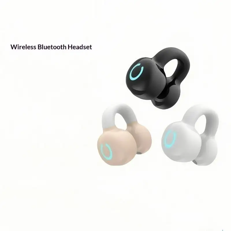 Wireless Bluetooth Bone Conduction Clip Earphone Single Ear Call Noise Reduction Headset for Food Delivery Workers
