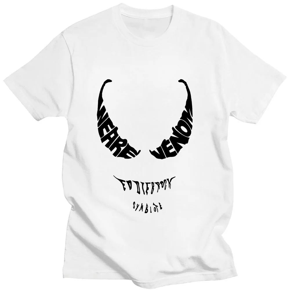 Men Sudaderas VENOM Graphic Print T Shirt Short Sleeve Casual High Quality Tee-shirt Funko Pop Gothic Tshirt Camisetas Soft Tees