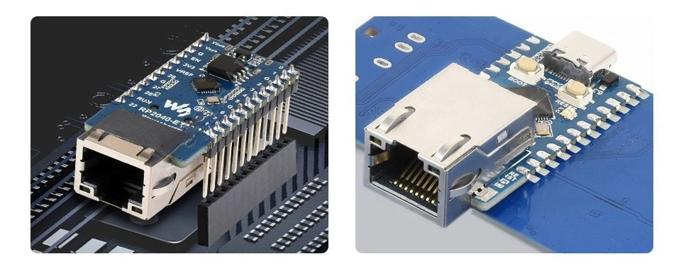 For RP2040-ETH Ethernet Mini Development Board For Raspberry Pi Pico RP2040 Network Module Pico ETH Expansion Board