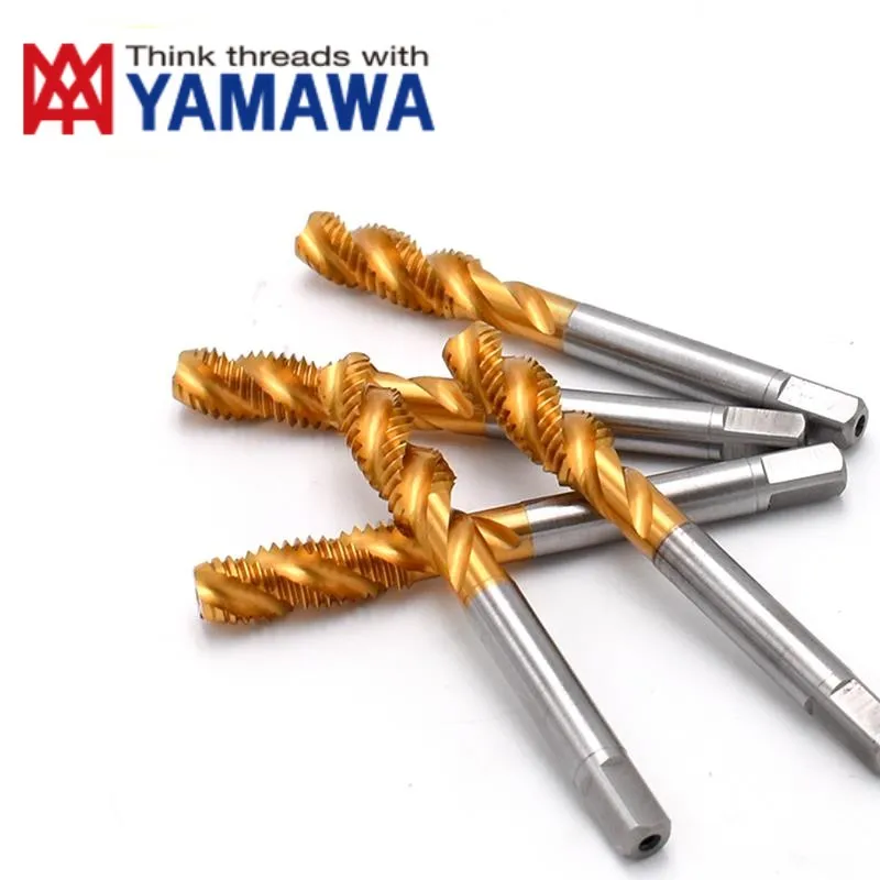 1PCS YAMAWA With Tin Spiral Fluted Tap UNF UNSU0-80/2-56/4-40/6-32/8-36/90 10-24/12-32 3/16 1/4-20/28  Spiral Pointed Tap