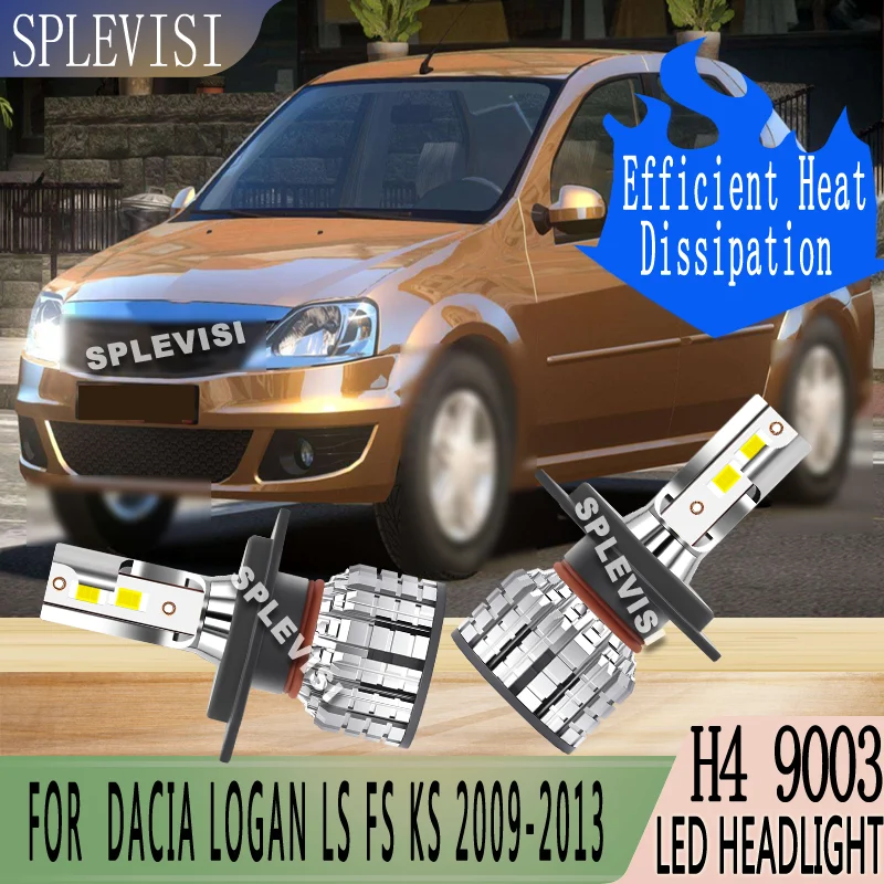 

Enhanced Night Driving Safety H4/9003 Waterproof Car Headlight Bulbs LED FOR Dacia Logan LS FS KS 2009 2010 2011 2012 2013