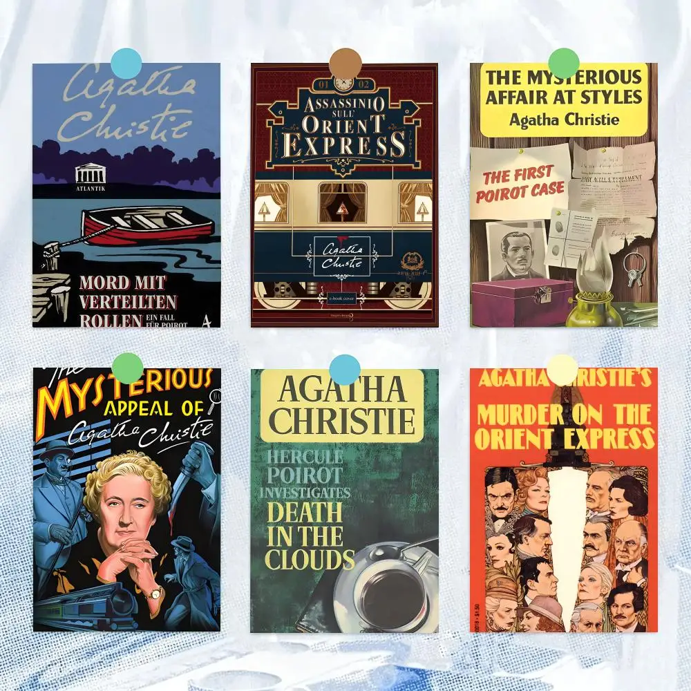 Literature A-Agatha C-Christie Poster Artistic Stylish Wall Art for Home Office Bar Decor Living Room Hot Reusable