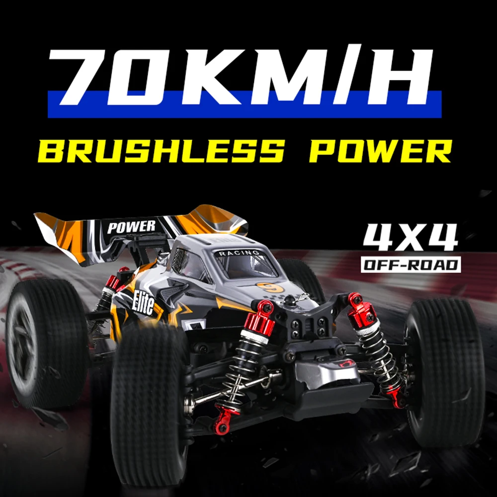 VN-1601 RC Car 1:16 70KM/H 4WD Brushless Remote Control Cars High Speed Drift Monster Truck for Kids vs Wltoys 144001 Toys