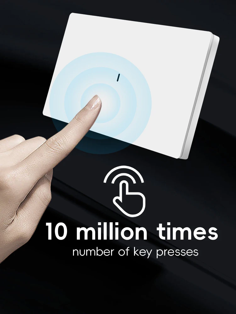 

Wifi Button Switch Light Switch US Standard Need Neutral Wire Smart Life Alexa Google Home Yandex Alice Smart Switch