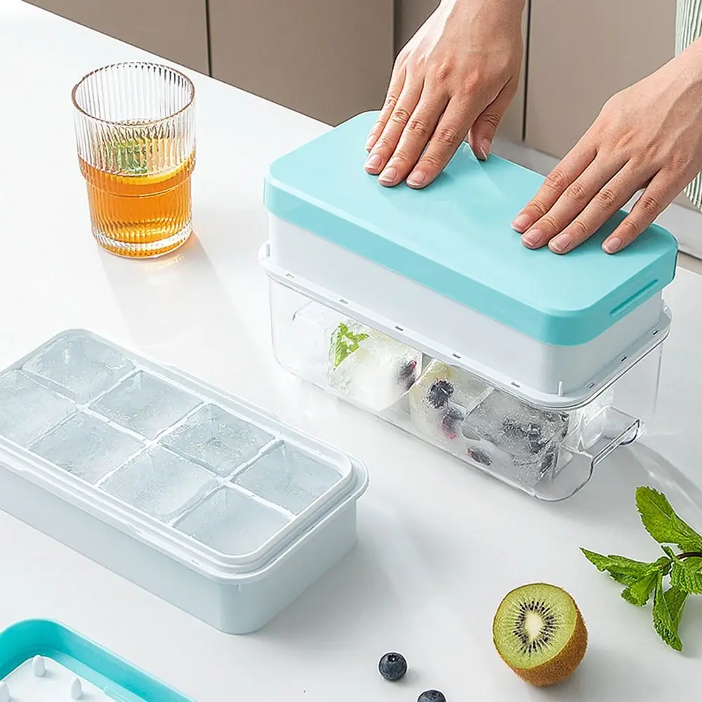 

Портативный барный гаджет, лоток для кубиков льда, силиконовый материал, 8 сеток, форма для изготовления льда, дизайн, форма для льда, коробка, кухонные аксессуары