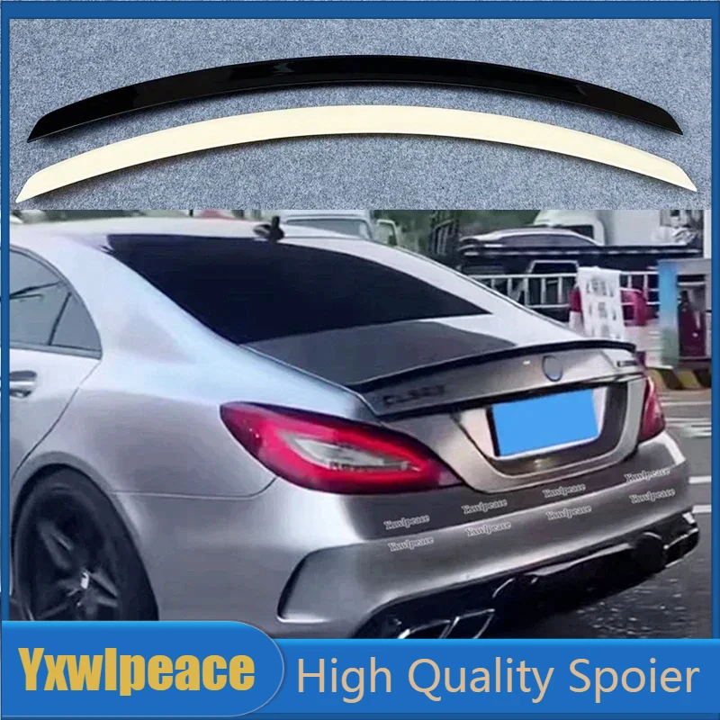 

For Mercedes CLS Class W218 2011 2012 2013 2014 2015 2016 ABS Plastic AMG Style Rear Trunk Lip Spoiler Car Accessories