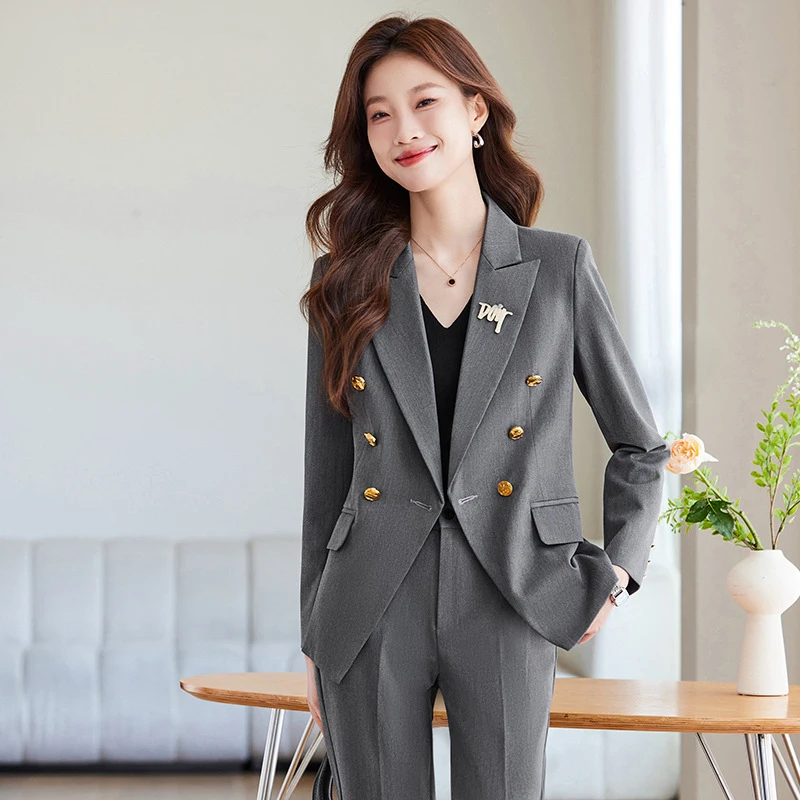

Women's blazer2026New Spring and Autumn Professional Outfit, Elegant Goddess Style Workwear, Interview Formal Suit