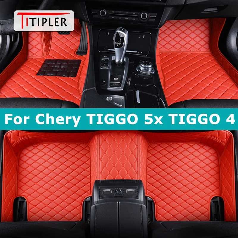 

TITIPLER Custom Car Floor Mats For Chery Tiggo 5x Tiggo4 Auto Carpets Foot Coche Accessorie