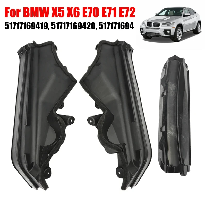 

Car Engine Upper Compartment Partition Panel Set For BMW X5 X6 E70 E71 E72 LCI Hyb 2006 2014 51717169419 51717169420 51717169421