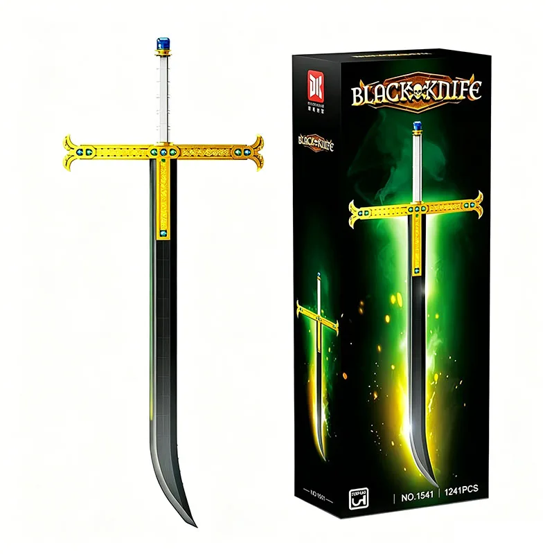 1241PCS Creative Anime Character Eagle Eye The Black Knife Building Blocks Construction Bricks Toy The Perfect Gift For Family