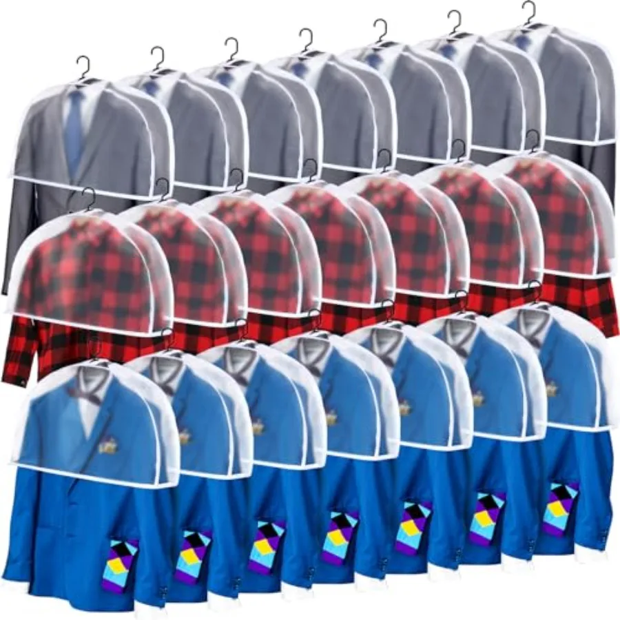 

Chumia 50 Pieces Clear Shoulder Cover for Clothes Closet Bulk Plastic Hanger Covers for Hanging Clothes Shoulder Garment Dust C