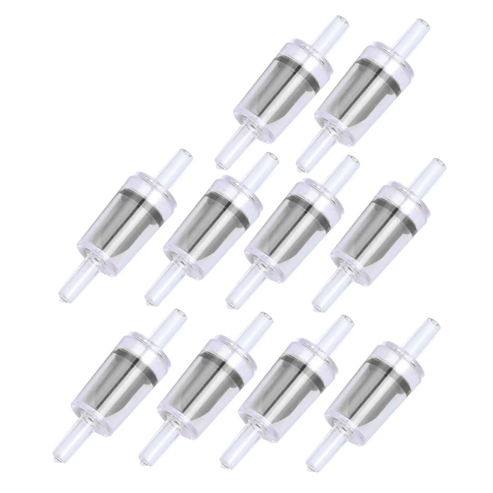 10 Pcs 4mm PP Check Valve for Aquarium - 1 Way Water Stop Valve for fish Tank & Electric Pumps