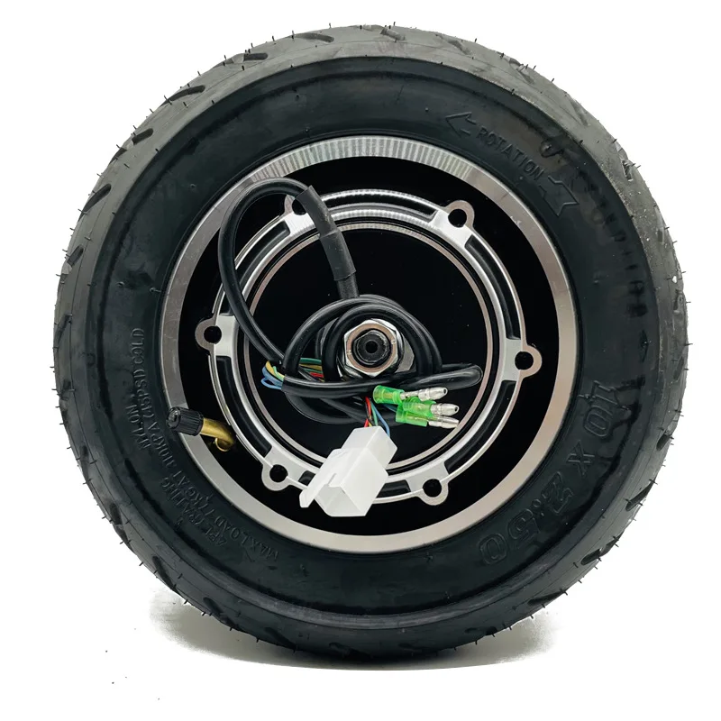 10 inch 350w500w24/36/48v electric skateboard brushless wheel drum brake motor with tire mini electric vehicle motor