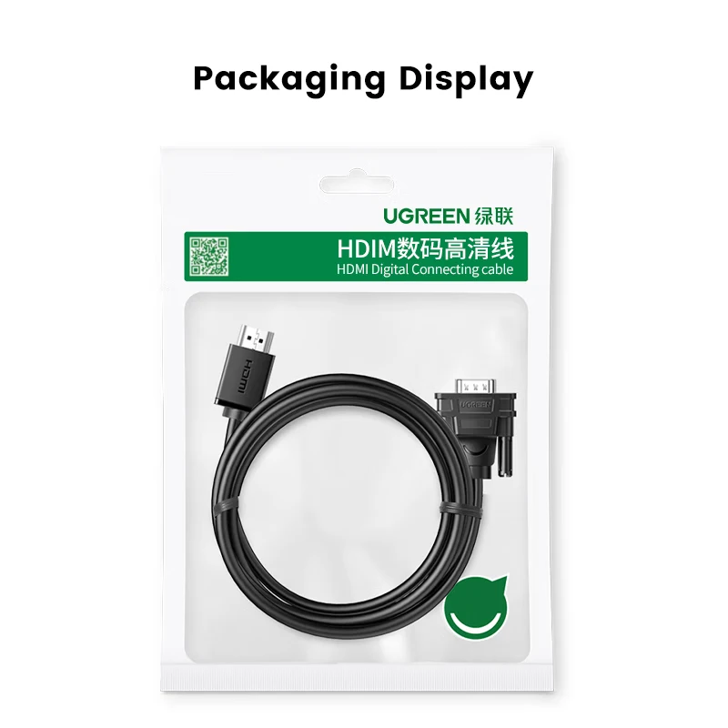 UGREEN HD MI a VGA Cable 1080P HD-MI macho a VGA macho M/M Cable convertidor de vídeo adaptador VGA