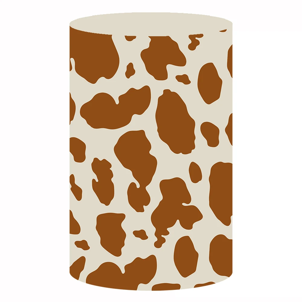 Farm Theme Cow Pattern Cylinder Cover for Birthday Parties, Wedding and Baby Shower Decoration Props