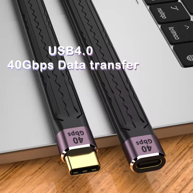 USB3/4.0 Gen3 Data Cable PD 100W 5A Fast Charging USB C to Type C Cable Thunderbolt 3 4K@60Hz Cable USB Type C 40Gbps Data Cable